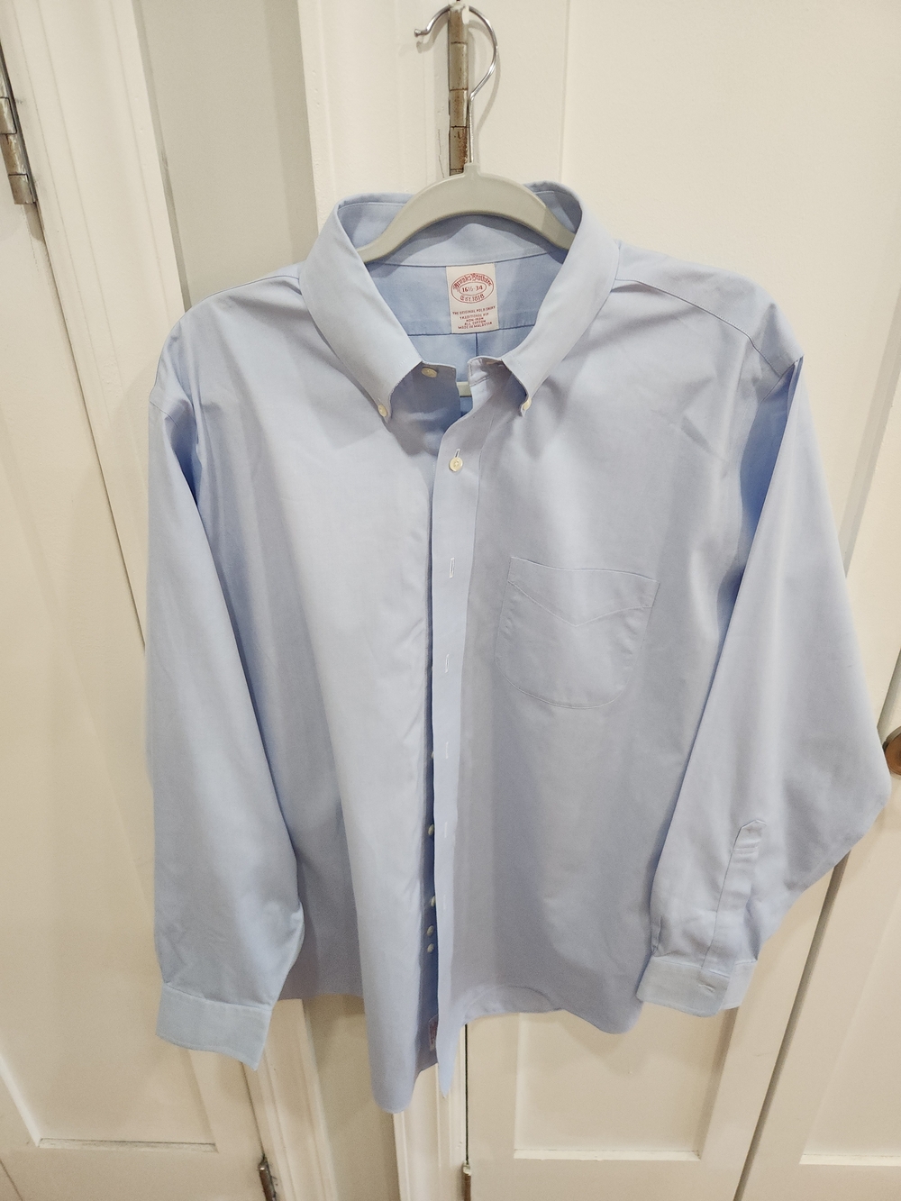 Brooks Brothers 16.5/34 Traditional Fit Blue  Button-Down Shirt